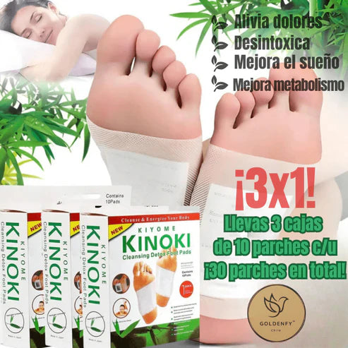 Parches Kinokis - Alivia Dolores y Desintoxica (30 unidades)