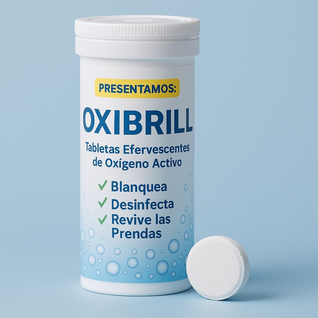 OXIBRILL® – Tabletas Efervescentes de Oxígeno Activo